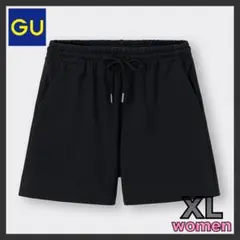 GU スウェットイージーショートパンツ ブラック Lサイズ