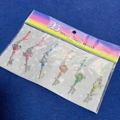 東京ディズニーリゾート 25周年 キー型ストラップ 6個セット