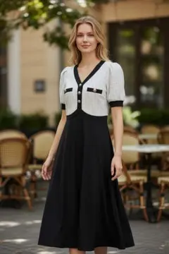 パーティードレス ニットワンピース XLサイズ