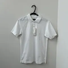 【新品タグ付】ユニクロ　エアリズムコットン　カノコ　ポロシャツ　S ホワイト