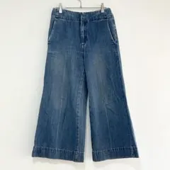 n1425 【ミラオーウェン×エドウィン】ワイドデニムパンツ 0 ブルー コラボのサムネイル
