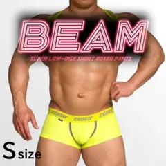 EGDE BEAM SHORT BOXER Yellow Sサイズ