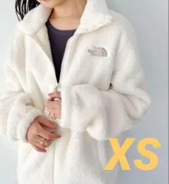 【韓国限定】ノースフェイス　ボアフリース　ジャケット　クリーム　XS