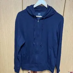ユニクロ　エアリズムパーカー　ネイビー　L