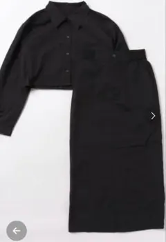 最終値下げJEANASIS ワークシャツ　スカート　セットアップ