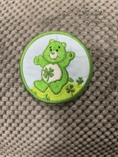 ケアベア　クローバー刺繍ワッペン