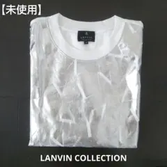 【新品】ランバンコレクション 銀箔ロゴプリント 長袖Tシャツ C/#白 38