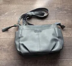 サックスブルー　ショルダーバッグ