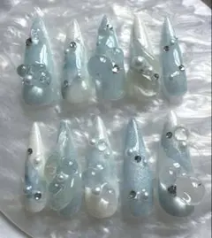 現品限り 海ネイル バブル ちゅるん ニュアンス シズニルック