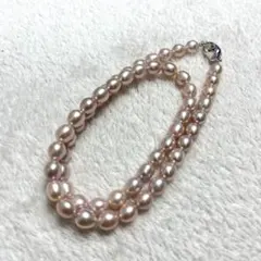 ⚪︎天然淡水パール⚪︎サクラピンク〜パープル系 4.7㎜ S925 - メルカリ