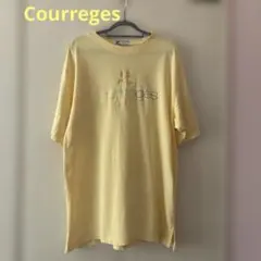 courreges ロゴ刺繍 半袖 Tシャツ イエロー　Mサイズのサムネイル