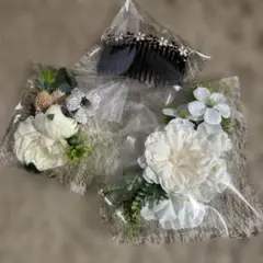 髪飾りセット コーム付き