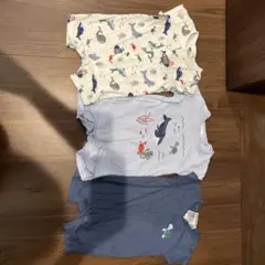 H&M 海洋生物ロンパース 3点セット