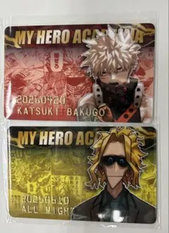 僕のヒーローアカデミア　バースデイコレクションカード　爆豪勝己　オールマイト