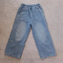 ライトブルー ストレートレッグパンツ 7Y(120㎝前後)