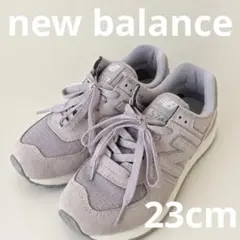ニューバランス new balance ピンク×シルバースニーカー ラベンダー