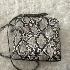 GUショルダーバッグ　パイソン柄