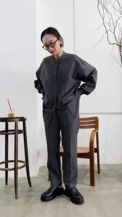 SAGE NATION Gray Flack Jacket - メルカリ