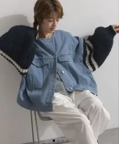 ルピリアン ボリュームスリーブGジャンデニムジャケット