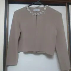 M-PREMIER COUTURE ベージュ 長袖カーディガン 38