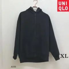 UNIQLO『ユニクロ』ドライ スウェット リラックス パーカー【XL】黒