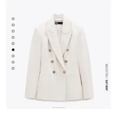 ZARA♡ダブルブレストピケブレザー