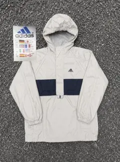 【破格】90s adidas 万国旗タグ アノラックパーカー