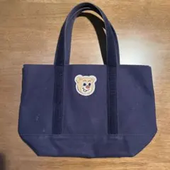 FEILER フェイラー オールドテディ ワッペントートバッグ ネイビー 小