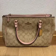 【美品】COACH ショルダーバッグ ハンドバッグ ピンク