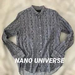 NANO UNIVERSE 花柄長袖シャツ 48