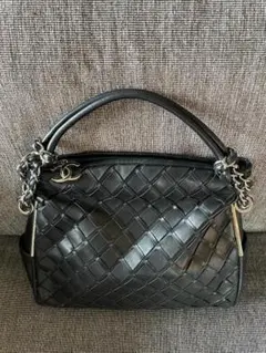 【美品】CHANEL ココマーク チェーンハンドバッグ【シルバー金具】
