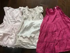 まとめ売り90cm ワンピース 3着セット