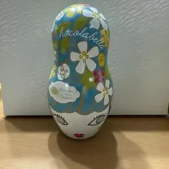 専用ですChocolabella 花柄マトリョーシカ缶 空き缶