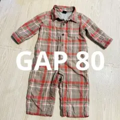 babyGap チェック柄ロンパース 80cm