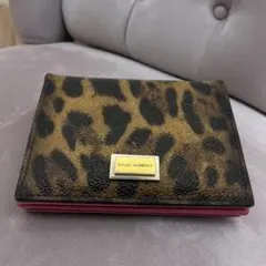 D&G ドルガバ　コインケース　カードケース　定期入れ　パスケース　レオパード