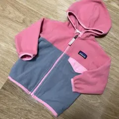 patagonia パタゴニア　フリース　ジャケット 6-12M ピンク/グレー