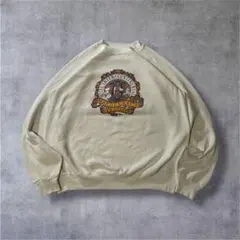 90s Hanes ヘインズ スウェット XL 短丈 身幅広い 極太アーム