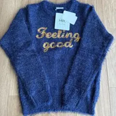 新品 ニット ネイビー 140