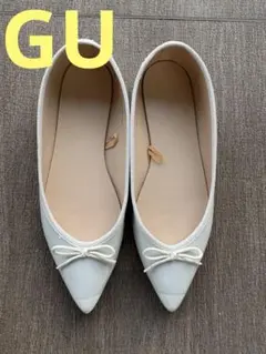 GU フラットパンプス　バレエシューズ　エナメルパンプス