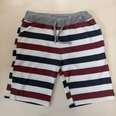OUTDOOR ショートパンツ 赤・紺・白ストライプ Sサイズのサムネイル