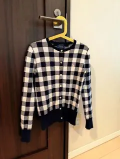 POLO RALPH LAUREN チェック柄カーディガン M