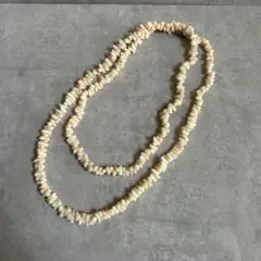 天然珊瑚 ロングネックレス シルバー留め具