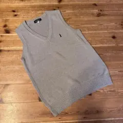 EASTBOY コットン ニットベスト グレー Mサイズ 制服 通学 スクールのサムネイル