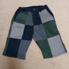 petit main パッチワーク ハーフパンツ 100cm