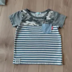 RADCHAP 迷彩柄ストライプ Tシャツ 100のサムネイル