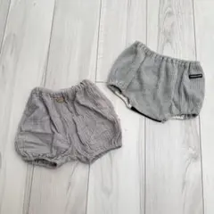 グレーのベビーパンツ2点セット