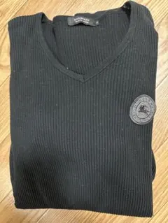 BURBERRY BLACK LABEL Vネックセーター S ブラック