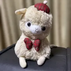 アルパカ クラレちゃんミラバケッソぬいぐるみ 和柄リボン付き - メルカリ