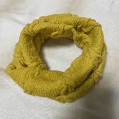 マフラー　スヌード　黄色　キッズ
