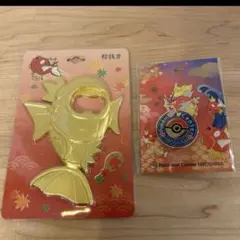 ポケモンセンター ヒロシマ ピンバッジ　栓抜き　赤いギャラドス　コイキング